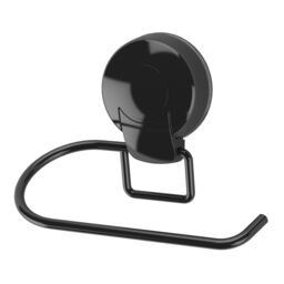 Showerdrape Suctionloc Black Steel Suction Wall Mounted Toilet Roll Holder - thumbnail 6
