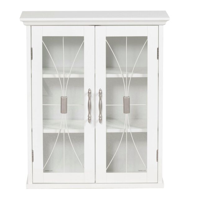 "Teamson Home Delaney 20.5"" x 24"" Removable Wall Cabinet, White" - image 1