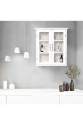 "Teamson Home Delaney 20.5"" x 24"" Removable Wall Cabinet, White" - thumbnail 2