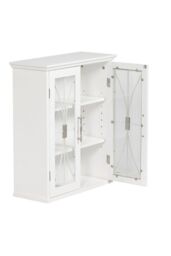 "Teamson Home Delaney 20.5"" x 24"" Removable Wall Cabinet, White" - thumbnail 6
