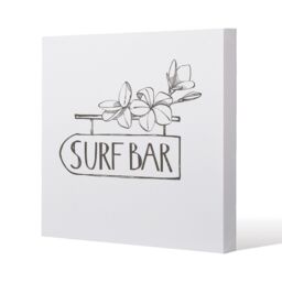 Benjamin Tate Design Surf Bar (Canvas Print) / 127 x 127 x 4cm in Natural - Size: 127 x 127 x 4 cm - thumbnail 1