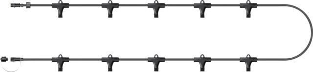 Xmas Haus 10 Way Mains Connector Black IP65