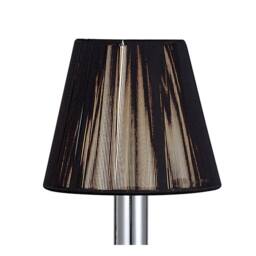 Netlighting Acanto Table Lamp 1 Light E14 Polished Chrome With Black Shade in Silver - thumbnail 5
