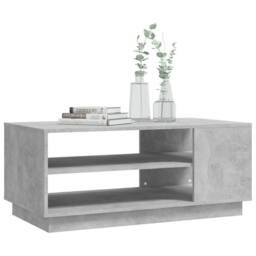 Berkfield Home Coffee Table Concrete Grey 102x55x43 cm Engineered Wood - Size: 102 x 55 x 43 cm - thumbnail 4