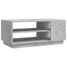 Berkfield Home Coffee Table Concrete Grey 102x55x43 cm Engineered Wood - Size: 102 x 55 x 43 cm - thumbnail 1