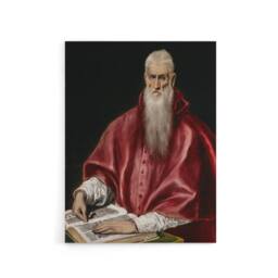 "Artery8 Portrait of Saint Jerome as a Scholar El Greco Canvas Wall Art - Size: W18"" x H24""" - thumbnail 1
