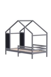 Living and Home 197x97x168cm Grey Blackboard Pine Bed - Size: 197 x 97 x 168 cm - thumbnail 5