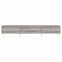 Berkfield Home TV Cabinet Grey Sonoma 150x36x30 cm Engineered Wood - Size: 150 x 36 x 30 cm - thumbnail 5