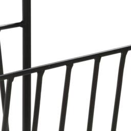 Berkfield Home Magazine Rack 40x30x50 cm Solid Mango Wood & Steel in Black - Size: 40 x 30 x 50 cm - thumbnail 6