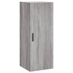 Berkfield Home Highboard Grey Sonoma 34.5x34x180 cm Engineered Wood - thumbnail 7