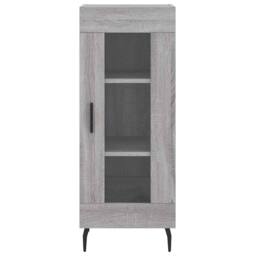 Berkfield Home Highboard Grey Sonoma 34.5x34x180 cm Engineered Wood - thumbnail 6