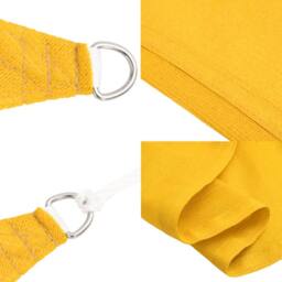 Berkfield Home Sunshade Sail 160 g/m¬≤ Yellow 2x5 m HDPE - thumbnail 6