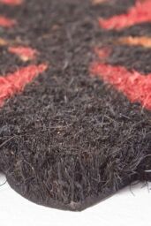 Homescapes Orange Butterfly Coir Doormat - Size: 40 cm x 60 cm - thumbnail 3
