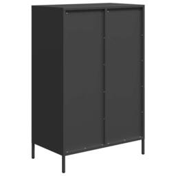 Berkfield Home Highboard Black 68x39x101.5 cm Steel - thumbnail 7
