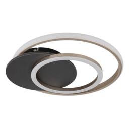 Netlighting Julio Integrated LED Semi Flush Ceiling Light Grey Matt 3x LED 3000K - thumbnail 2