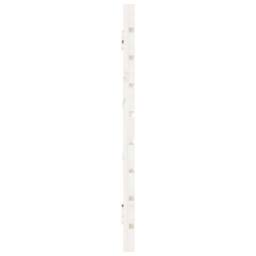 Berkfield Home Wall Headboard White 166x3x63 cm Solid Wood Pine - Size: 166 x 3 x 63 cm - thumbnail 5