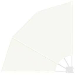 Berkfield Home Balcony Privacy Screen Folding Manual Cream 115 x 115 cm Fabric - thumbnail 2