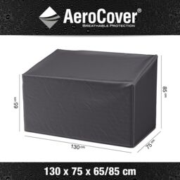 Ruma AeroCover Garden Bench Protective Polyester Waterproof Cover W130xD75xH85cm in Dark Grey - Size: 1 Pack - thumbnail 2