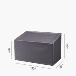 Ruma AeroCover Garden Bench Protective Polyester Waterproof Cover W130xD75xH85cm in Dark Grey - Size: 1 Pack - thumbnail 6