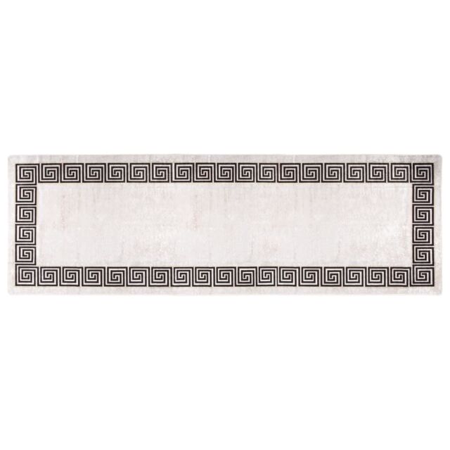 Berkfield Home Rug Washable 80x300 cm Light Beige Anti Slip - Size: 100 cm diameter - image 1