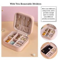 KORVIXA Pink Portable Jewellery Box Organizer - thumbnail 5