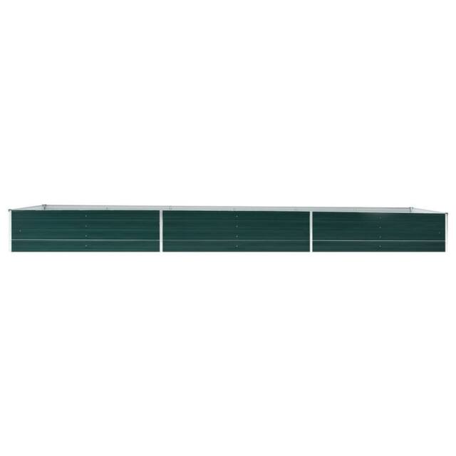 Berkfield Home Garden Raised Bed Galvanised Steel 480x80x45 cm Green - Size: 480 x 80 x 45 cm - image 1