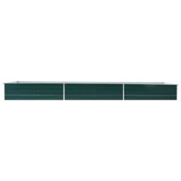 Berkfield Home Garden Raised Bed Galvanised Steel 480x80x45 cm Green - Size: 480 x 80 x 45 cm - thumbnail 1