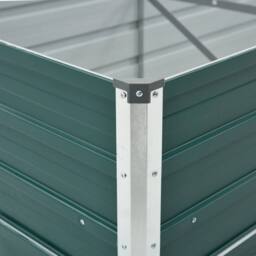 Berkfield Home Garden Raised Bed Galvanised Steel 480x80x45 cm Green - Size: 480 x 80 x 45 cm - thumbnail 5