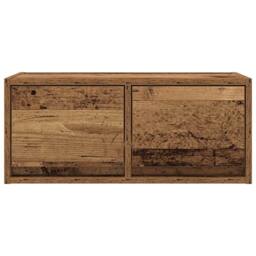 Berkfield Home TV Cabinets 2 pcs Old Wood 60x31x25.5 cm Engineered Wood in Brown - thumbnail 7