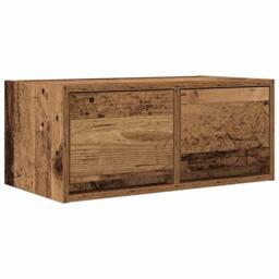 Berkfield Home TV Cabinets 2 pcs Old Wood 60x31x25.5 cm Engineered Wood in Brown - thumbnail 6