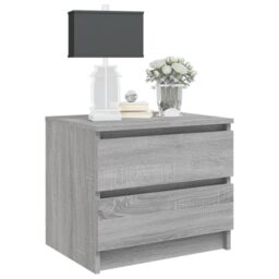 Berkfield Home Bed Cabinets 2 pcs Grey Sonoma 50x39x43.5 cm Engineered Wood - thumbnail 6