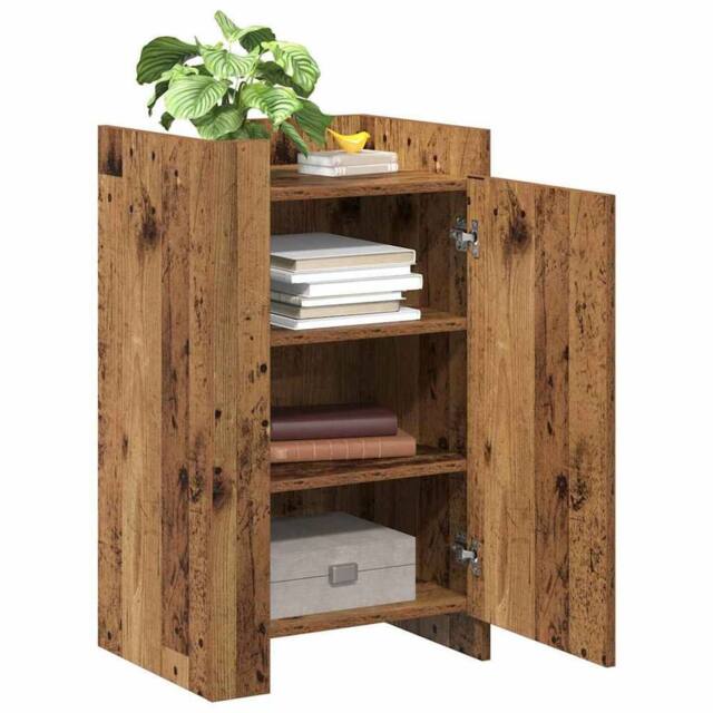 Berkfield Home Sideboard Old Wood 45x35x75 cm Engineered Wood in Brown - Size: 45 x 35 x 75 cm - image 1