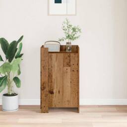 Berkfield Home Sideboard Old Wood 45x35x75 cm Engineered Wood in Brown - Size: 45 x 35 x 75 cm - thumbnail 4