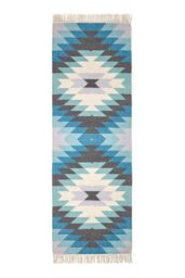 Homescapes Helsinki Handwoven Kilim Pattern Wool Hall Runner, 66 x 200 cm - Size: 66 cm x 200 cm - thumbnail 2