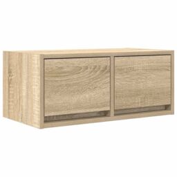 Berkfield Home TV Cabinet Sonoma Oak 60x31x25.5 cm Engineered Wood in Brown - thumbnail 2