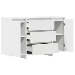 Berkfield Home Sideboard White 120x41x75 cm Engineered Wood - Size: 120 x 41 x 75 cm - thumbnail 5