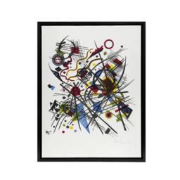 "Artery8 Abstract for Fourth Bauhaus Portfolio Kandinsky Framed Canvas Wall Art in White - Size: W24"" x H32""" - thumbnail 1