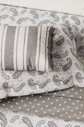 Helena Springfield 'Star Woven Cotton' Throw in Grey - Size: 150 cm x 200 cm - thumbnail 2