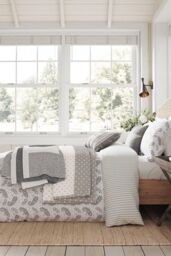 Helena Springfield 'Star Woven Cotton' Throw in Grey - Size: 150 cm x 200 cm - thumbnail 4
