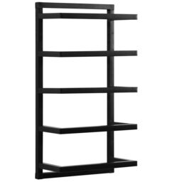House of Home 5 Tier Towel Holder Rack Bathroom Storage Rack Wall Mounted Quality Finish in Black - thumbnail 5