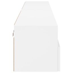 Berkfield Home TV Wall Cabinets 2 pcs White 100x30x30 cm Engineered Wood - Size: 100 x 30 x 30 cm - thumbnail 8