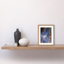 Artery8 Wall Art Print Hubble Space Astronomy Trumpler 14 Large Luminous Blue Stellar Cluster In Milky Way Starbirth Region w/ Small Dark Knot Gas - thumbnail 2