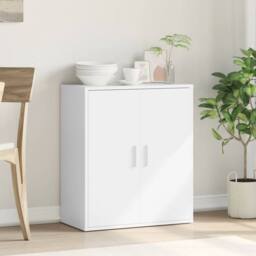 Berkfield Home Sideboard White 79x38x80 cm Engineered Wood - Size: 79 x 38 x 80 cm - thumbnail 3