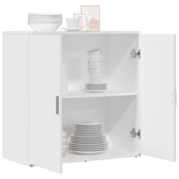 Berkfield Home Sideboard White 79x38x80 cm Engineered Wood - Size: 79 x 38 x 80 cm - thumbnail 4