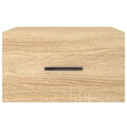 Berkfield Home Wall-mounted Bedside Cabinets 2 pcs Sonoma Oak 35x35x20 cm in Brown - Size: 35 x 35 x 20 cm - thumbnail 6
