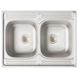 Berkfield Home Porto Sink Base Cabinet with Sink - White, 80x46x84.5 cm, Made of Engineered Wood in White - Size: 80x46x84.5 cm - thumbnail 8