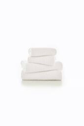 Deyongs Sereno Soft Textured Towel In 550GSM Pure Zerotwist Cotton in White - thumbnail 2
