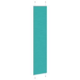 Berkfield Home Pleated Blind Petrol Green 50x200 cm Fabric Width 49.4 cm Polyester in Turquoise - thumbnail 4