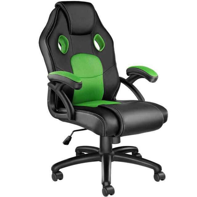 tectake Gaming Chair Mike in Green - image 1