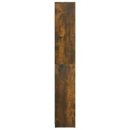 Berkfield Home Bathroom Cabinet Smoked Oak 30x30x183.5 cm Engineered Wood in Brown - thumbnail 7